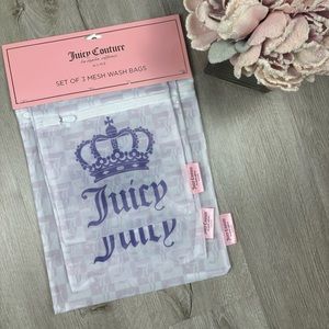 Juicy Couture Set of 3 Mesh Wash Bags